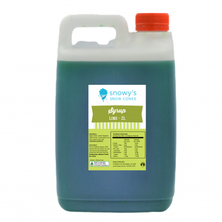 2L Snow Cone Syrup - Lime